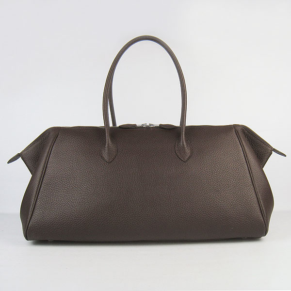 Hermes Pairs Bombay H2809 High Quality Deep Brown Bags 43CM